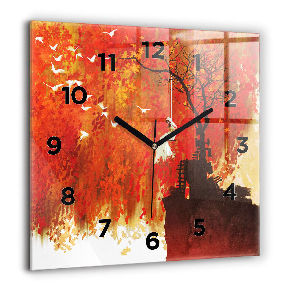 Orologio quadrato Sposa in autunno