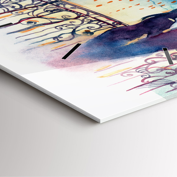 Orologio quadrato Persone in acquerello