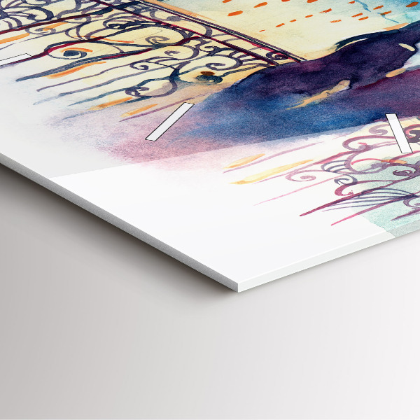 Orologio quadrato Persone in acquerello