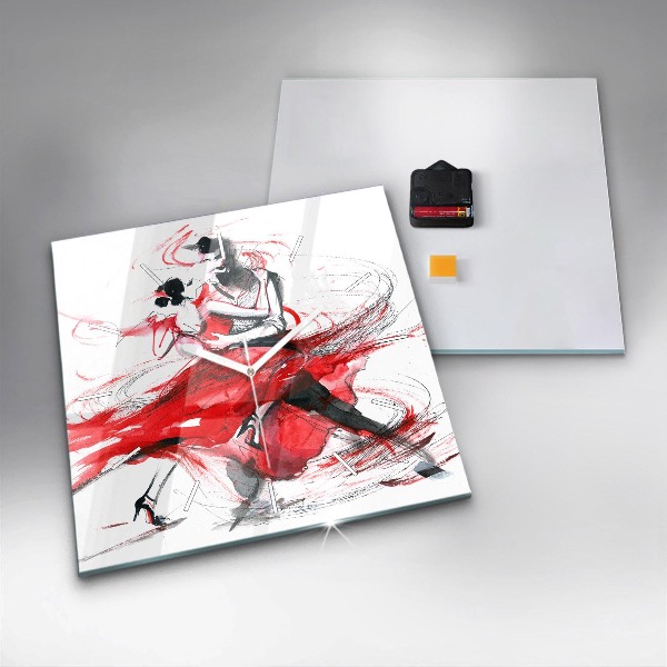 Orologio quadrato Coppia danzante