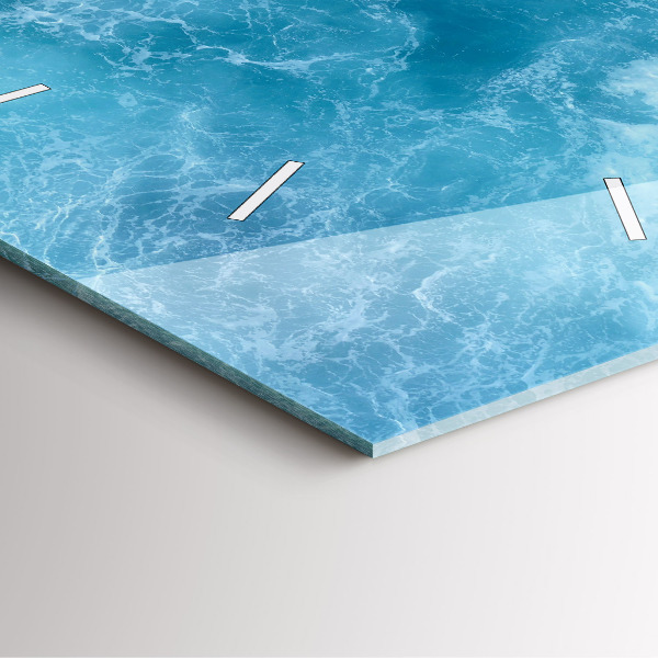 Orologio quadrato Acqua di mare