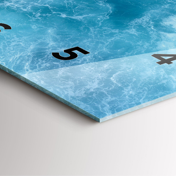 Orologio quadrato Acqua di mare