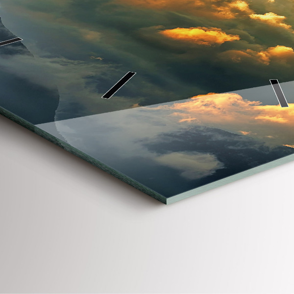 Orologio quadrato Volo in mongolfiera tra le nuvole