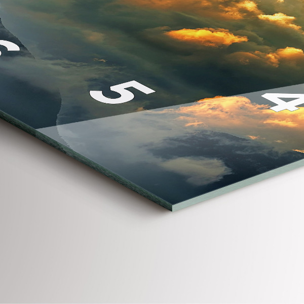 Orologio quadrato Volo in mongolfiera tra le nuvole