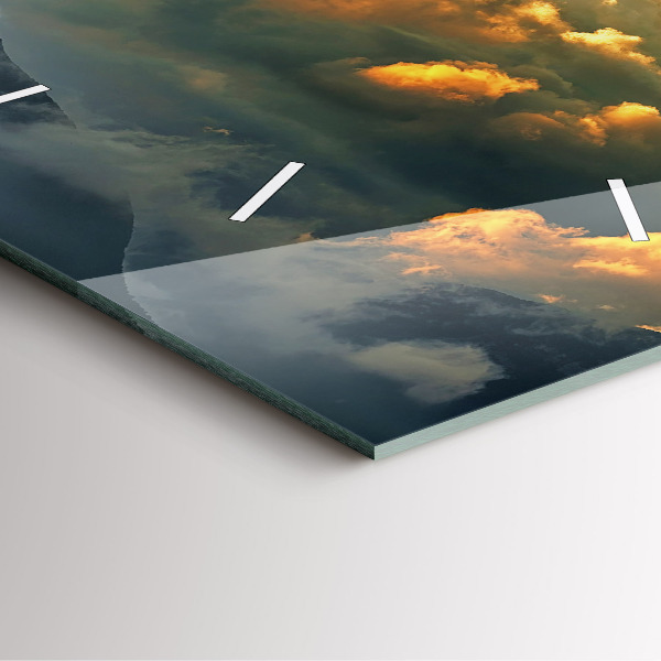 Orologio quadrato Volo in mongolfiera tra le nuvole