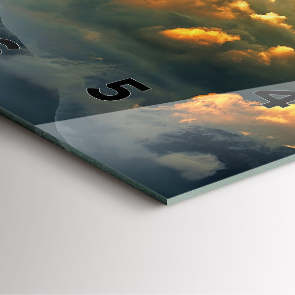 Orologio quadrato Volo in mongolfiera tra le nuvole