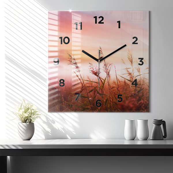 Orologio quadrato Mattina nebbiosa