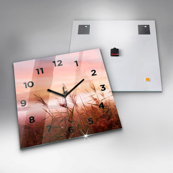 Orologio quadrato Mattina nebbiosa