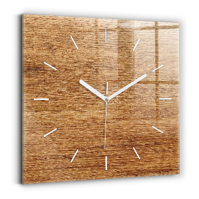 Orologio quadrato Legno chiaro