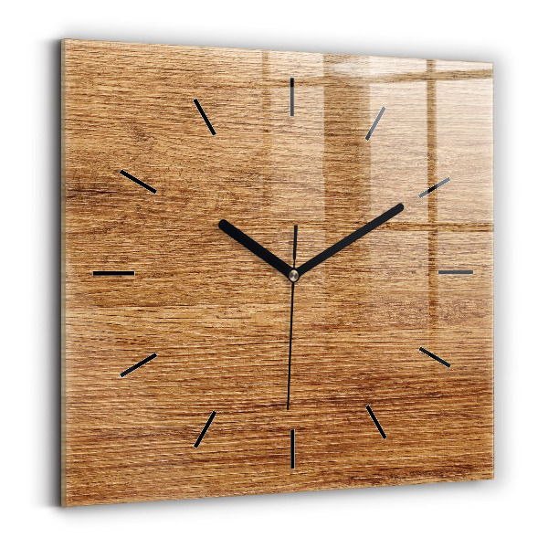Orologio quadrato Legno chiaro