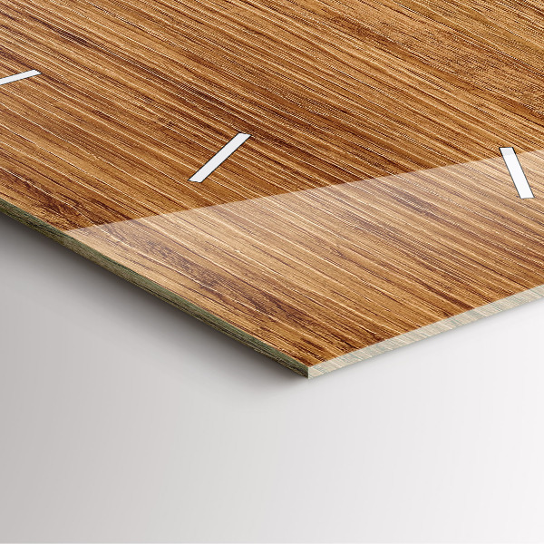 Orologio quadrato Legno chiaro