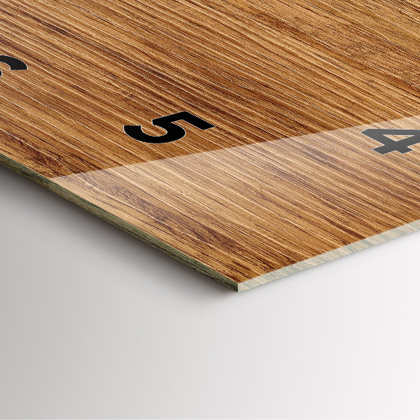 Orologio quadrato Legno chiaro