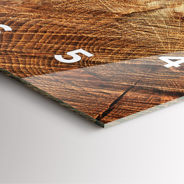 Orologio quadrato Vecchio ceppo d'albero