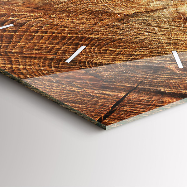 Orologio quadrato Vecchio ceppo d'albero