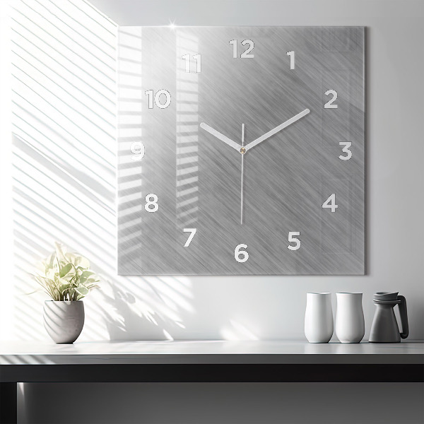 Orologio quadrato Parete metallica