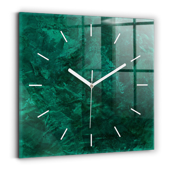Orologio quadrato Muro di smeraldo