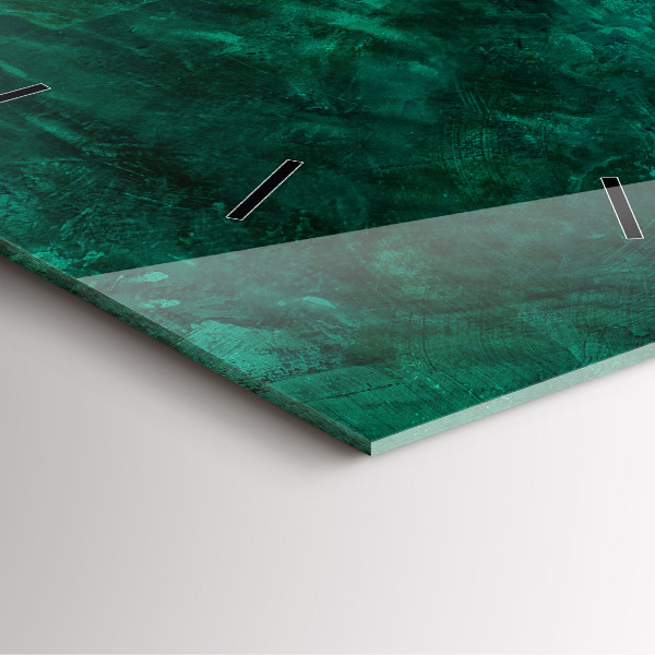 Orologio quadrato Muro di smeraldo