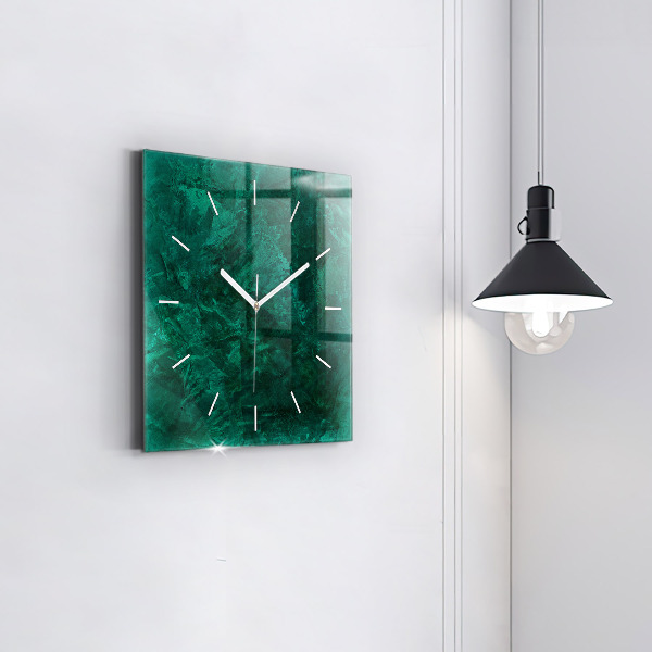 Orologio quadrato Muro di smeraldo