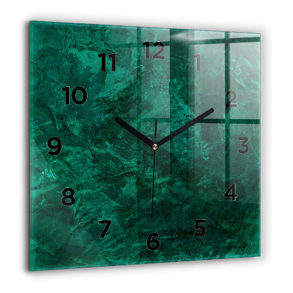 Orologio quadrato Muro di smeraldo