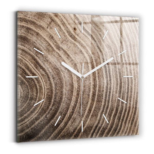 Orologio quadrato in vetro Tronco