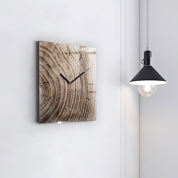 Orologio quadrato in vetro Tronco