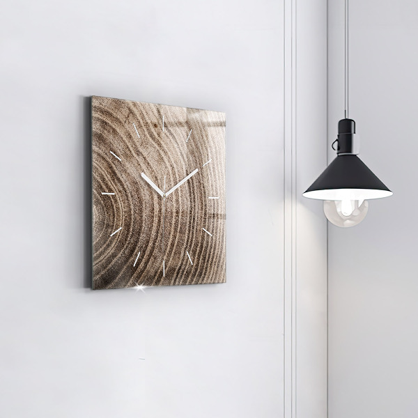 Orologio quadrato in vetro Tronco