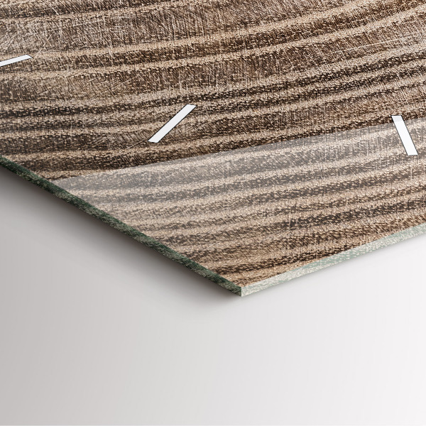 Orologio quadrato in vetro Tronco