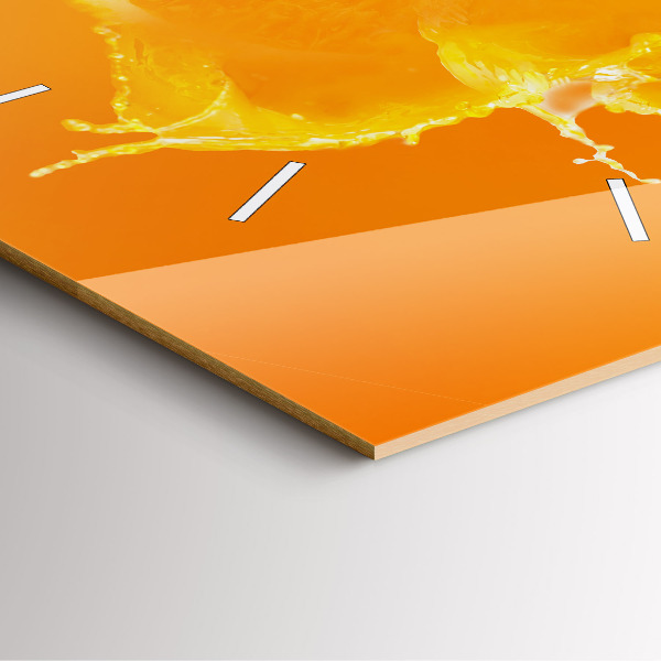 Orologio quadrato in vetro Arancia