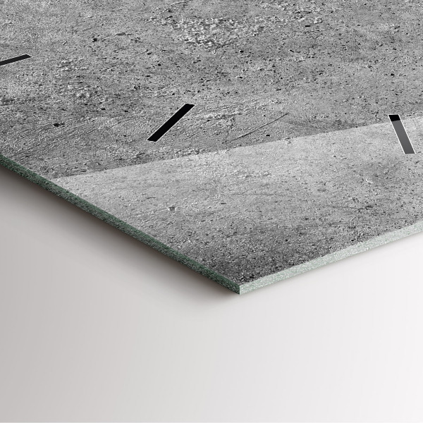 Orologio quadrato in vetro Muro industriale