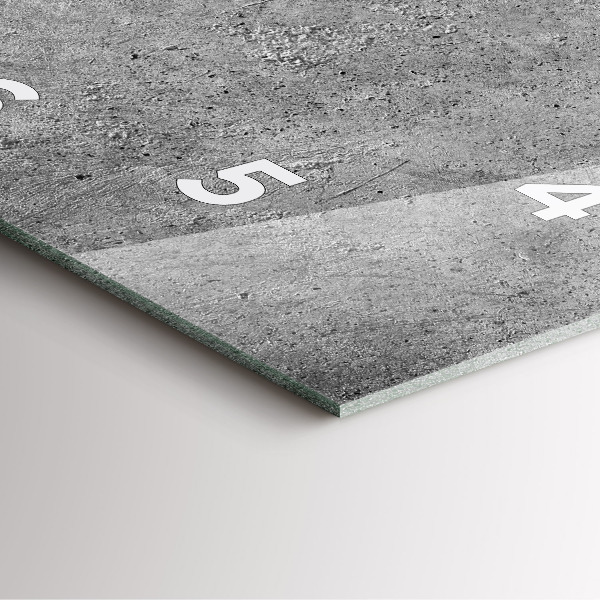 Orologio quadrato in vetro Muro industriale