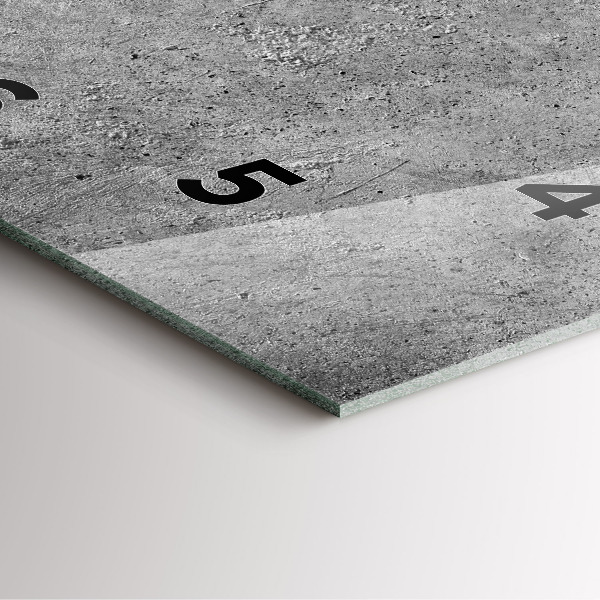 Orologio quadrato in vetro Muro industriale