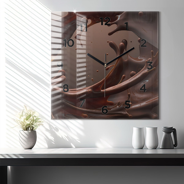 Orologio quadrato Onde di cacao