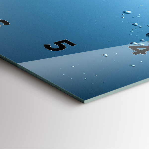 Orologio quadrato Vista subacquea