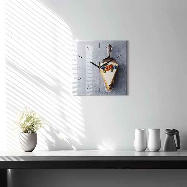 Orologio quadrato Un pezzo di torta