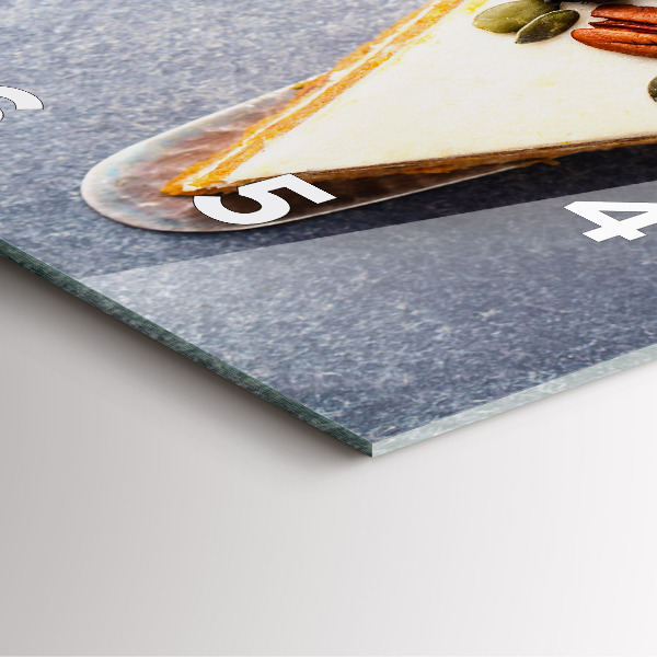 Orologio quadrato Un pezzo di torta