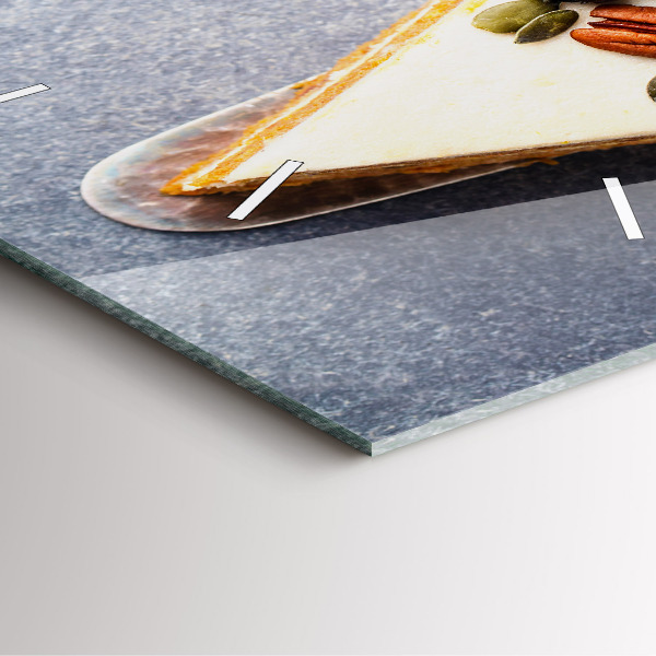 Orologio quadrato Un pezzo di torta