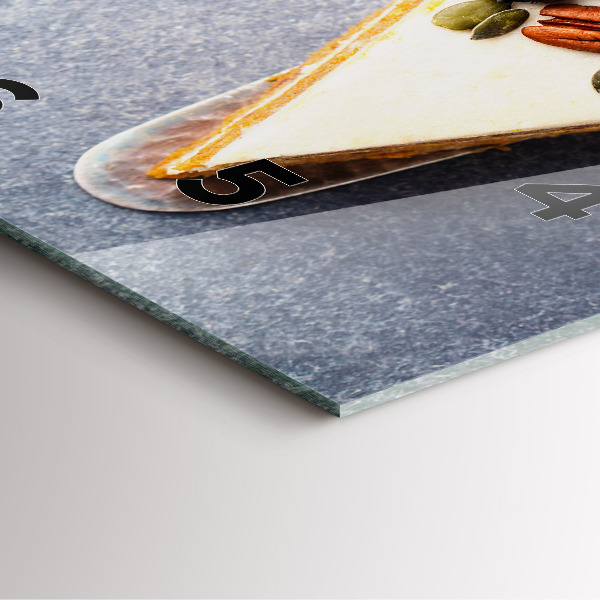 Orologio quadrato Un pezzo di torta