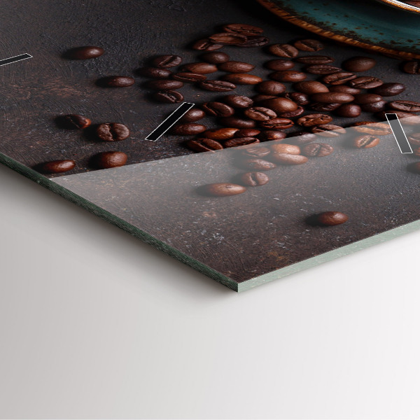 Orologio quadrato Una tazza di caffè