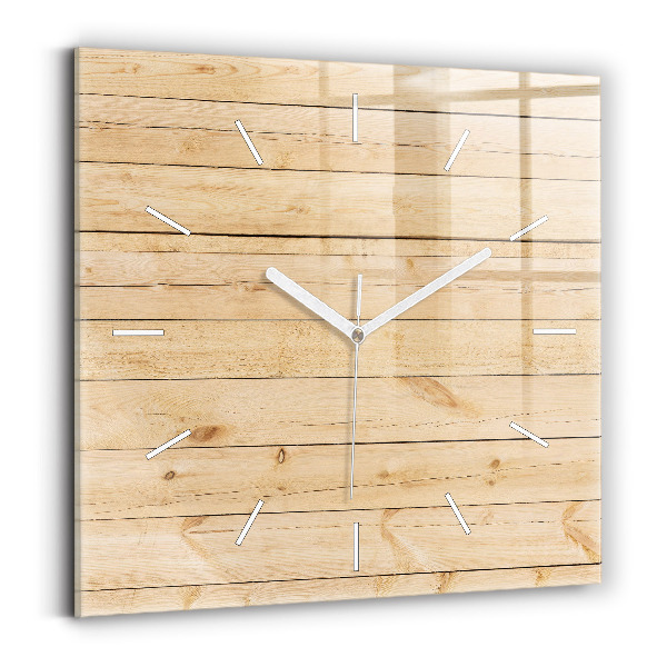 Orologio quadrato Tavole di legno