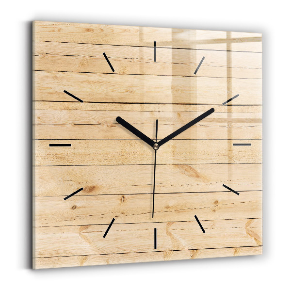 Orologio quadrato Tavole di legno