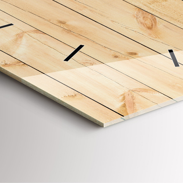 Orologio quadrato Tavole di legno