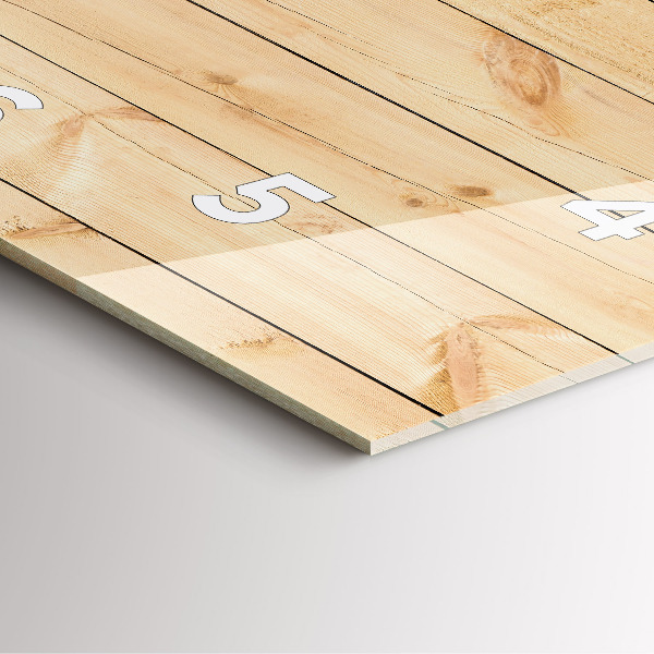 Orologio quadrato Tavole di legno