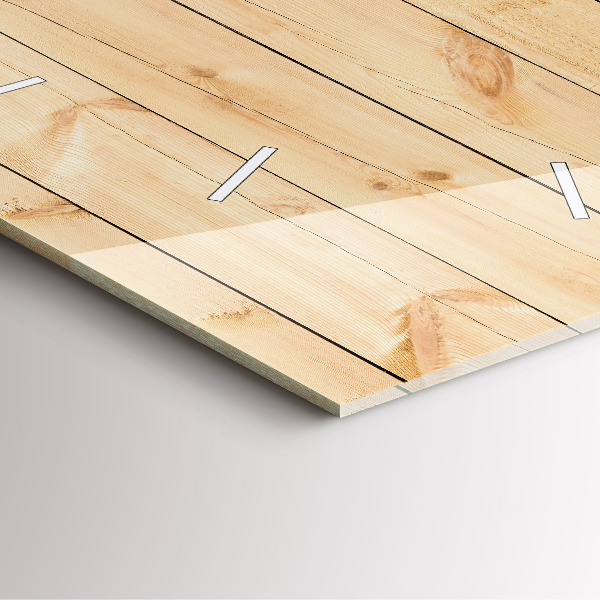 Orologio quadrato Tavole di legno