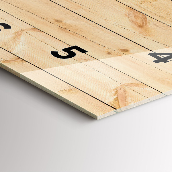 Orologio quadrato Tavole di legno