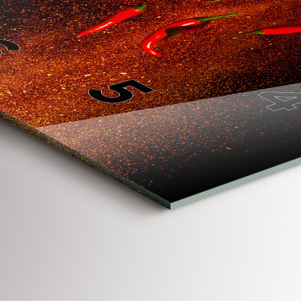 Orologio quadrato Peperoncini