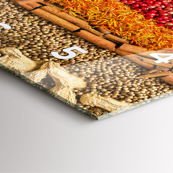 Orologio quadrato File di spezie