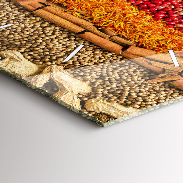 Orologio quadrato File di spezie