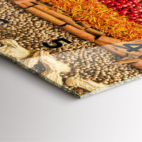 Orologio quadrato File di spezie