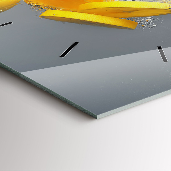 Orologio quadrato Agrumi in acqua