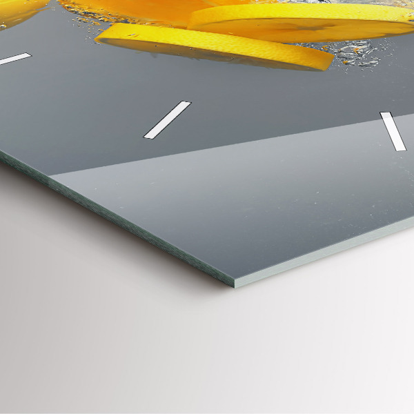 Orologio quadrato Agrumi in acqua